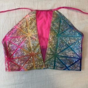 Festival peekaboo top